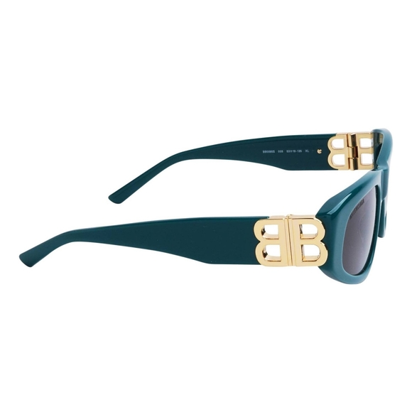 NEW BALENCIAGA CAT EYE WOMEN GREEN BB0095S 005 SUNGLASSES BALENCIAGA - Picture 4 of 6